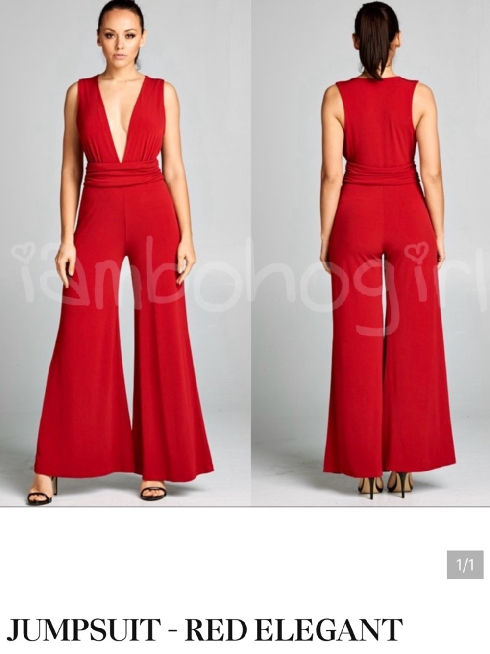 JUMPSUIT - RED ELEGANT